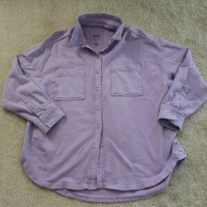Aerie Lavender Button-Up Shirt